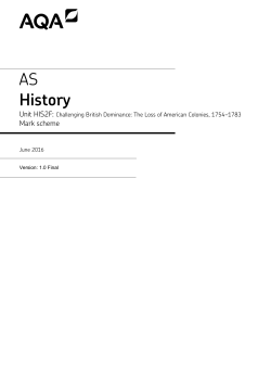 the Loss of the American Colonies, 1754