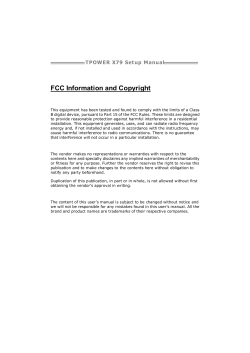 BIOSTAR TPower X79 Intel Motherboard Setup Manual