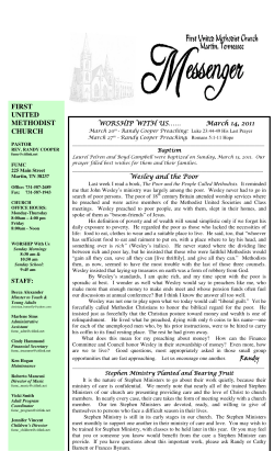 March 16, 2011 - Martin First United Methodist Church