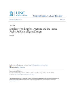 Smith`s Hybrid Rights Doctrine and the Pierce Right