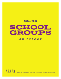 the School Group Guidebook
