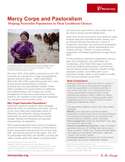 Learn more about our work with pastoralists