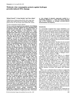 Moderate wine consumption protects against hydrogen peroxide