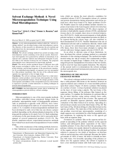 Solvent Exchange Method: A Novel