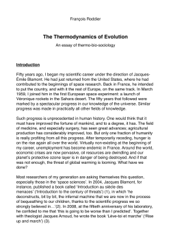 The Thermodynamics of Evolution