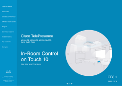 In-Room Control on Touch 10