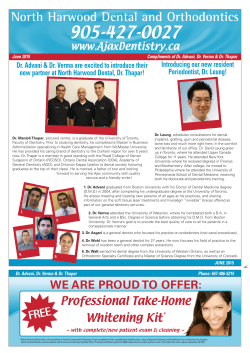 June Newsletter - North Harwood Dental