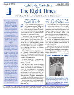 The Right Times - Right Side Marketing