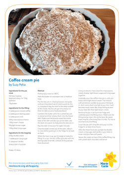 Coffee cream pie