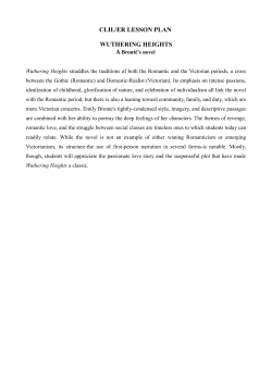 CLIL/ER LESSON PLAN WUTHERING HEIGHTS
