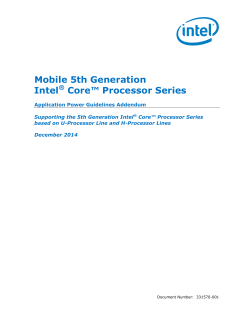 Mobile 5th Generation Intel&reg; Core&trade; Processor Series
