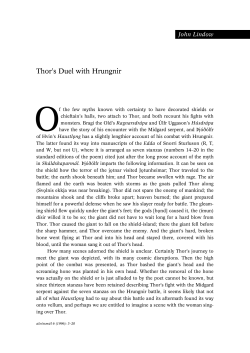 Thor`s Duel with Hrungnir