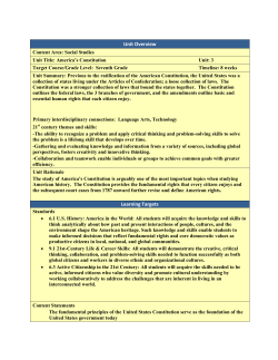 America`s Constitution - Tewksbury Township Schools