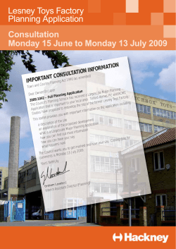 Lesney Toys Factory Planning Application