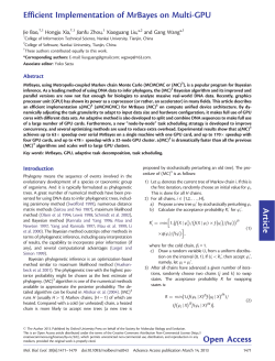 Article Efficient Implementation of MrBayes on