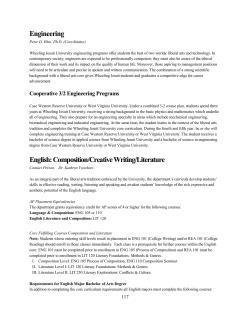 Engineering - Wheeling Jesuit University