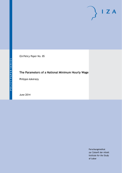 The Parameters of a National Minimum Hourly Wage