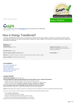 How is Energy Transferred?