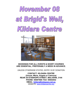 November Events - Kildara Centre
