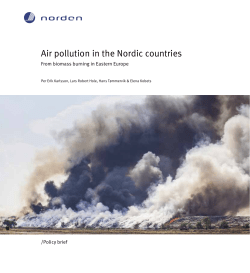 Air pollution in the Nordic countries