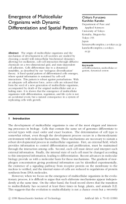 Emergence of Multicellular Organisms with Dynamic Differentiation