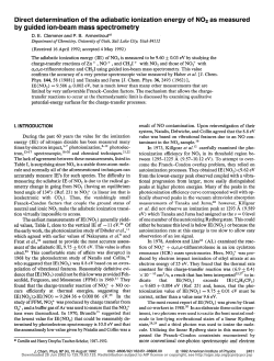 Direct determination of the adiabatic ionization energy