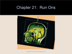 Chapter 21: Run Ons