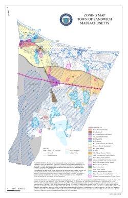 ZONING MAP TOWN OF SANDWICH MASSACHUSETTS