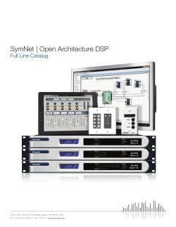 SymNet | Open Architecture DSP