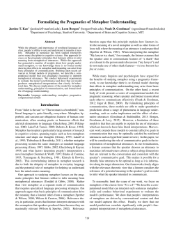 Formalizing the Pragmatics of Metaphor Understanding