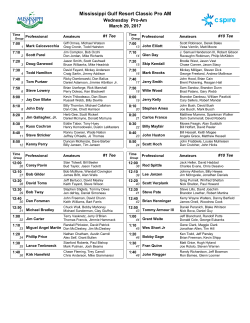 Tee Times - Mississippi Gulf Resort Classic