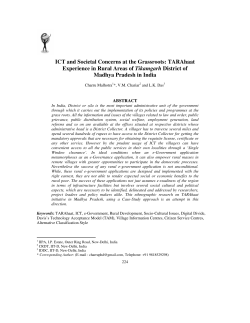 ICT and Societal Concerns at the Grassroots - CSI