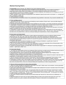Abstract Scoring Rubric