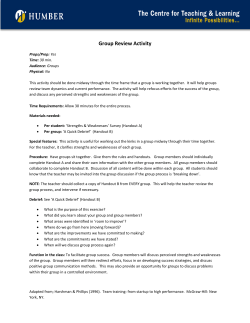 Group Review Activity