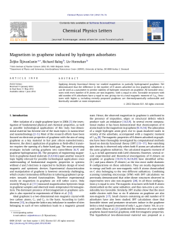 Magnetism in graphene induced by hydrogen adsorbates
