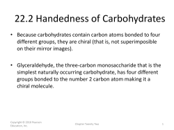 22.2 Handedness of Carbohydrates