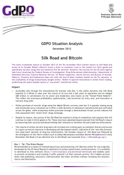 Silk Road and Bitcoin