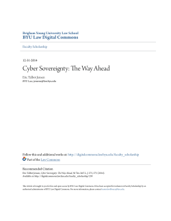 Cyber Sovereignty: The Way Ahead