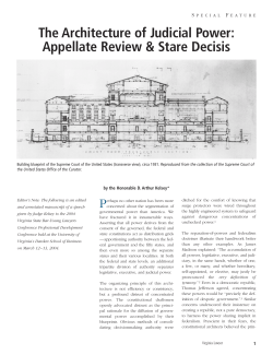The Architecture of Judicial Power: Appellate