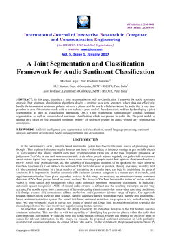 A Joint Segmentation and Classification Framework for Audio