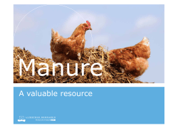 Manure: a valuable resource - Wageningen UR E-depot