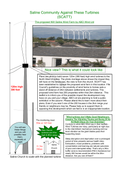 Saline Community Against These Turbines