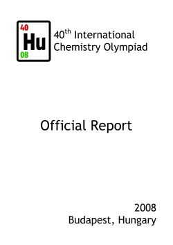 Official report of the 40th IChO