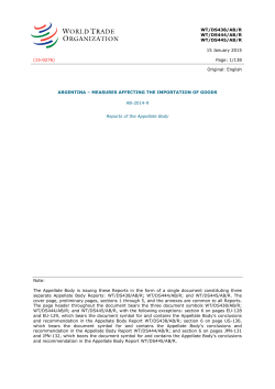 Argentina - Import Measures (AB)