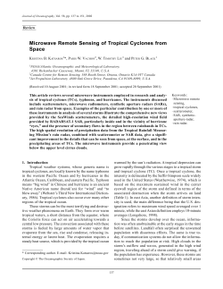 Microwave Remote Sensing of Tropical Cyclones from Space