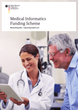Medical Informatics Funding Scheme | Networking data