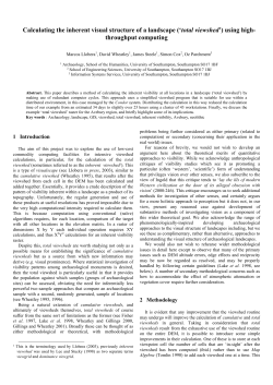 Calculating the inherent visual structure of a landscape