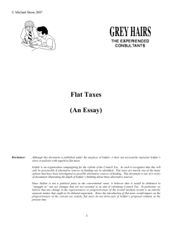 Flat Tax - Isitfair
