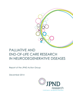 Palliative Care Action Group Report