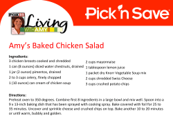 Amy`s Baked Chicken Salad
